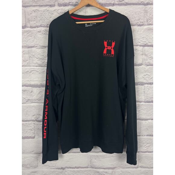 Under Armour Mens XXL Rival Terry Athleisure Streetwear Gym Staple Sweatshirt - Picture 3 of 12